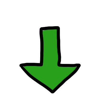 a green arrow pointing downwards